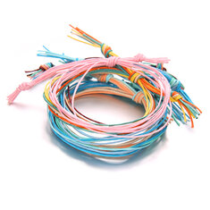 Bohemian Braided Rope Bracelet Set 6 Stück Colorful Ethnic Bra