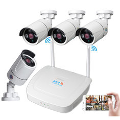 4CH WIFI Wireless CCTV-Überwachungssystem Satz 1080P NVR IP-Überwachungskamerasystem Videoüberwachung Satz