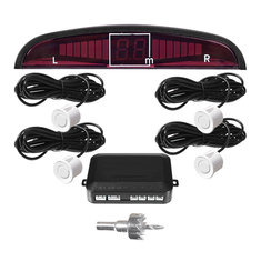 Dubbele CPU 4 Car Parkeren System Kit Sensors Met LED Display 