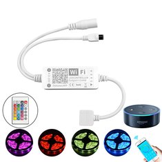 DC5-25V 144W 5Pin Smart APP WiFi RGBW Kontroler światła LED Strip Praca z Alexa Google Assistant