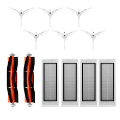6pcs Seitenbürste 4pcs HEPA-Filter 2pcs Hauptbürste für Xiaomi Roboter-Staubsauger Roborock S50
