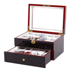 Deffrun 6/10/12/20 Slot Watch Display Wood Jewelry Storage O