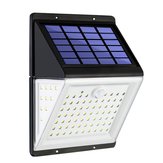 88 LED Lampe solaire murale d'extérieur PIR avec capteur de mouvement, capteur de mouvement