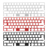 Aluminiowa płytka mechaniczna Klawiatura Uniwersalna rama do płytki drukowanej RS60 GH60