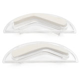 1Pair防水眉スタンプ3スタイルモデルアイブロウパウダーパレットDelicatedメイクツール 