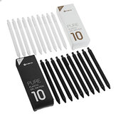 10pcs/ Ensemble Original Xiaomi Mijia Kaco 0.5mm Gel Stylo Écriture Lisse Durable Signature Stylo de Recharge Noir