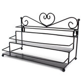3 camadas de liga unha polonês exibição de rack organizador ficar maquiagem cosméticos