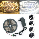 5M SMD 2835 300 LED Wit / Warm Wit LED Strip Flexibel Licht + Voeding + Connector DC 12V