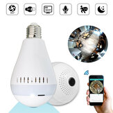 E27 Panoramique sans fil panoramique caché WIFI 960P HD 130W Appareil photo LED Lampe de sécurité pour ampoule AC220V