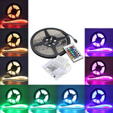 5M 5050 RGB Imperméable à l'Eau 300 LED Sangle de Lumière 12V DC 24 IR Controleur Clé