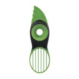 3&nbsp;em&nbsp;1&nbsp;Verde&nbsp;Craneiro&nbsp;de abacate Peeler Tool Plastic Corer Com Comfort-Grip Handle