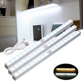 Capteur de mouvement PIR sans fil USB 18 LED Cabinet Closet Night Light Bar Lamp