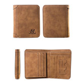 Мужчины PU кожаный короткий кошелек держатель карты монеты Кошелек Сумка зажим для денег бумажник На открытом воздухе путешествия