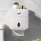 Original
Tejido impermeable montado en la pared Caja Soporte multifuncional para estante de papel higiénico de almacenamiento Cuarto de baño Accesorios