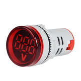 Original
3pcs Rojo ST16VD 22mm Tamaño del agujero 6-100 VDC Voltímetro digital Detector de voltaje redondo Probador Mini LED Indicador de voltaje Luz de señal Monitor