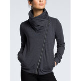 Пальто женское повседневное из чистого молния с длинным рукавом