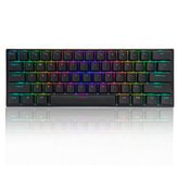 Original
FEKER 60% NKRO bluetooth 4.0 Type-C Interruptor Gateron PBT Doble disparo Keycap RGB Mecánico Teclado para juegos – Negro