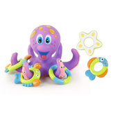 Original
Pulpo flotante Soft Caucho ABS Juguetes de baño para bebés con 5 anillos de animales marinos Círculo fundido para regalo de niños