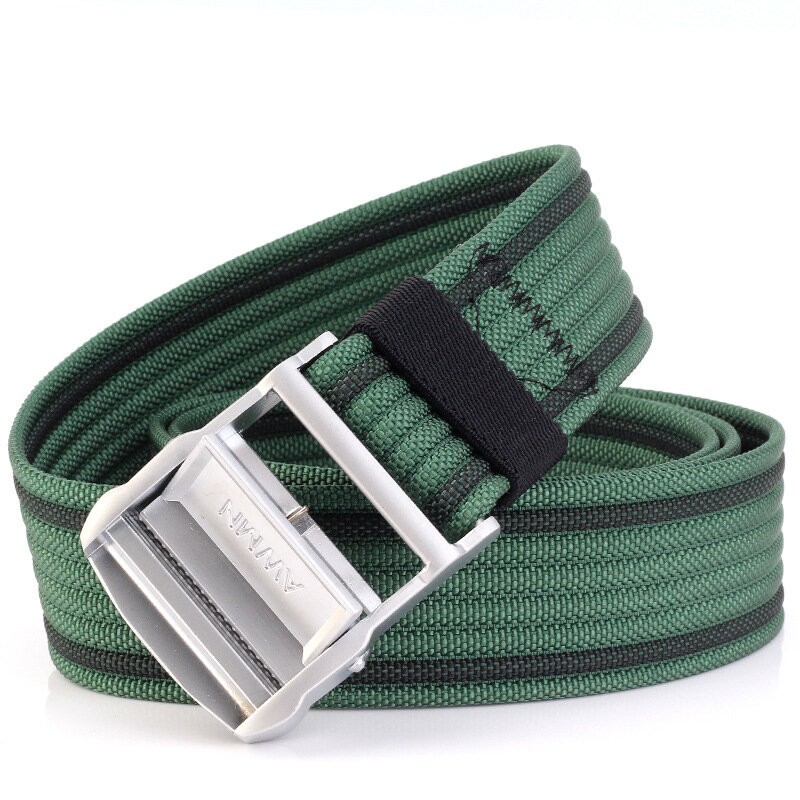 Unisex Military Men Women Buckle Camouflage Waist Belt Canvas Fabric Waistband