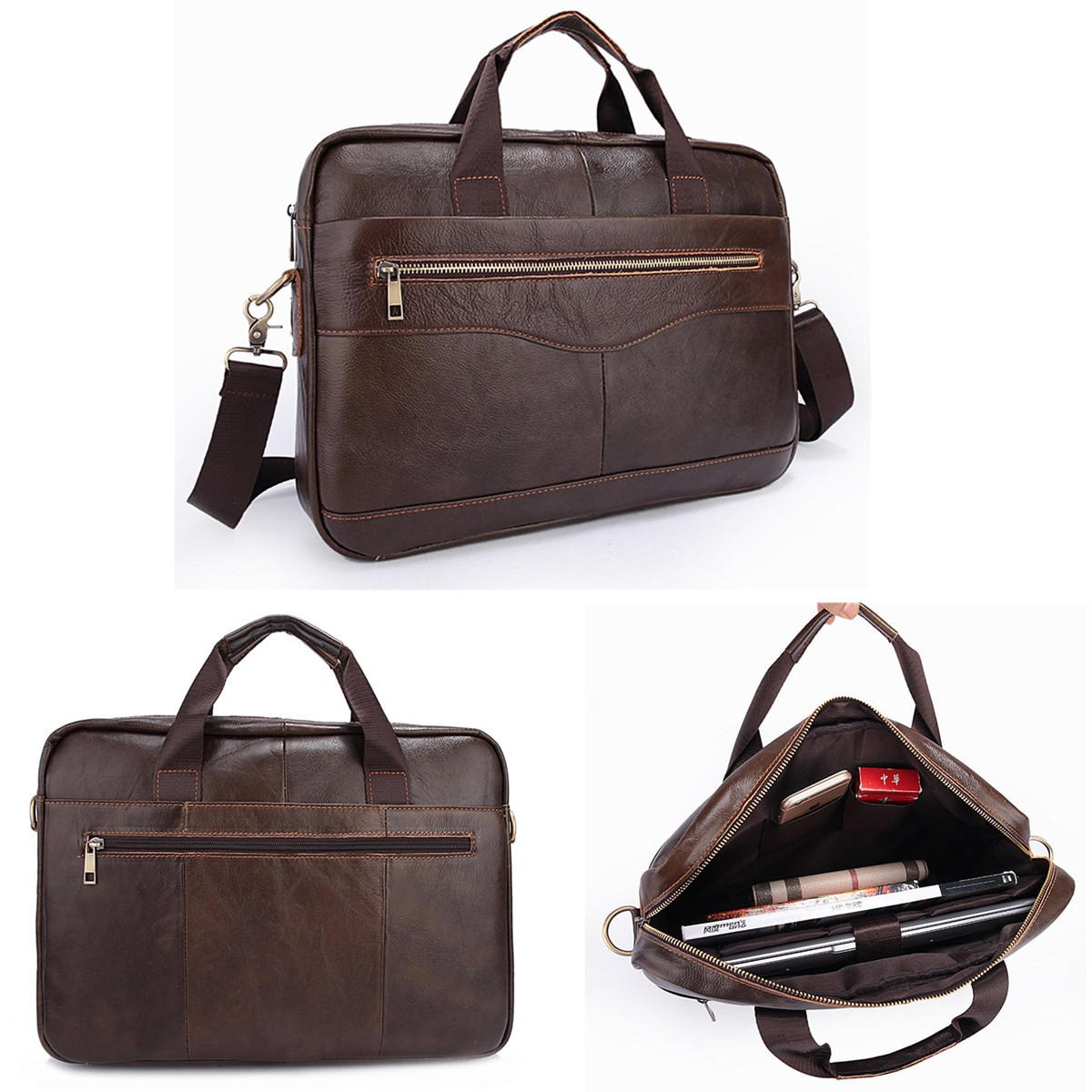 authentic leather laptop bags