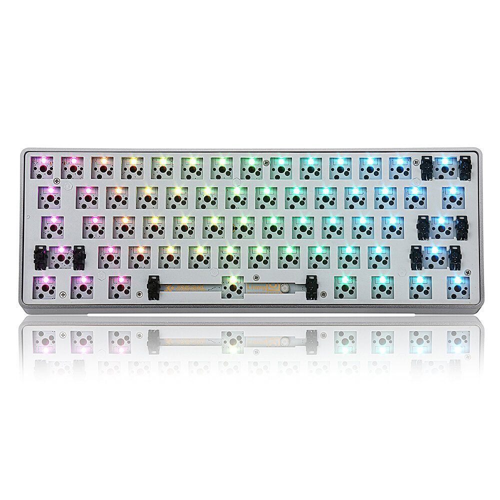 [Wersja ze stopu aluminium] Geek Customized GK61 Hot Swapable 60% RGB Keyboard Dostosowany zestaw montażowy PCB