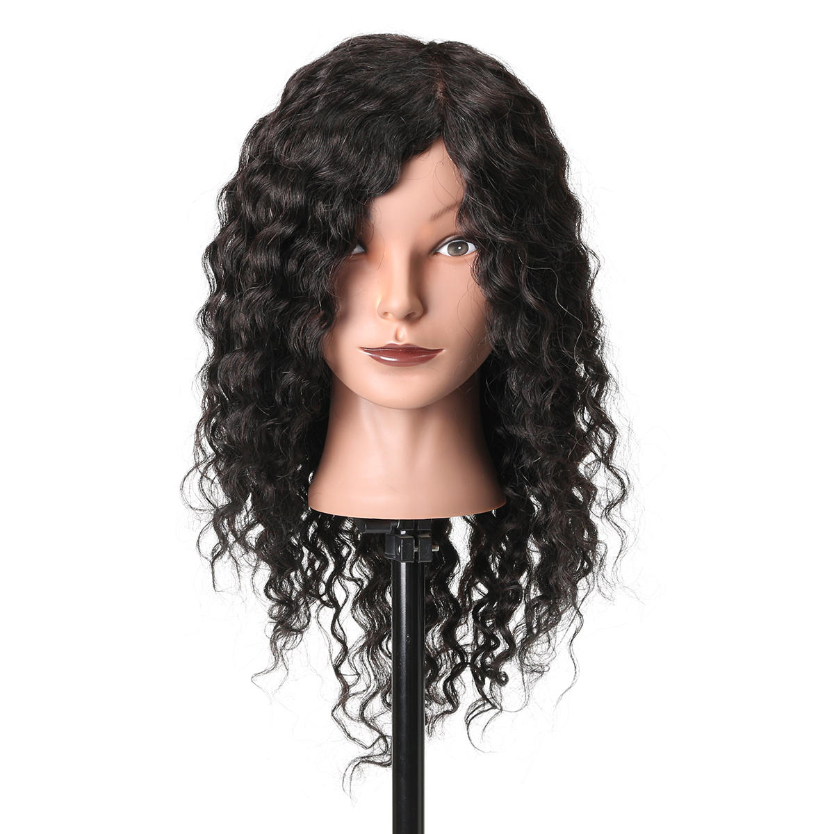 100 real human hair mannequin head