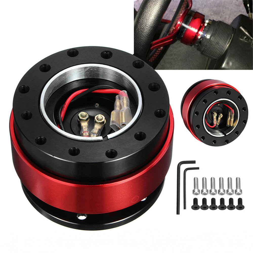 Kit de Adaptador de Cubo de liberaci/ón r/ápida de Volante de aleaci/ón de Aluminio para Accesorios de reemplazo de autom/óviles Adaptador de Cubo de Volante