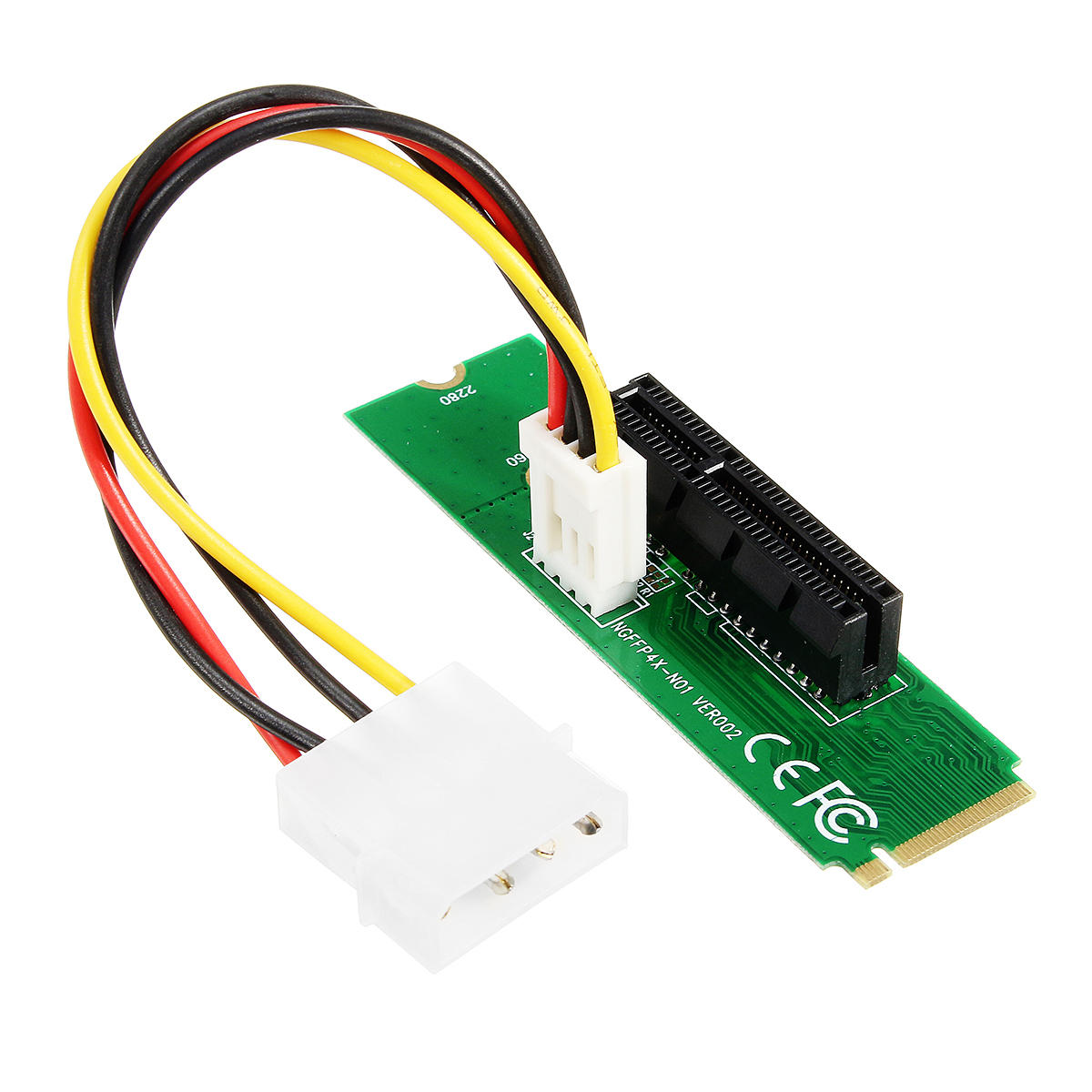 PCI-E 1X//4X Card to NGFF M.2 M Male Adapter Key PCIE Slot Board With Converter