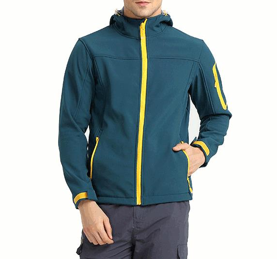 Windjacke Kapuze Soft Winddicht Fleecejacke Warmer Camping Winter Mit Herren Sport Mantel Shell OkuwPXiTZ