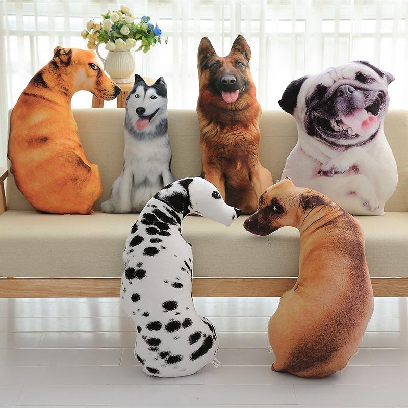 Honana Wx 555 3d Simulation Animal Pillow Plush Printed Samoyed