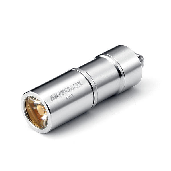 LED USB RECHARGEABLE MINI FLASHLIGHT Stainless Steel FOR camping hiking fishing