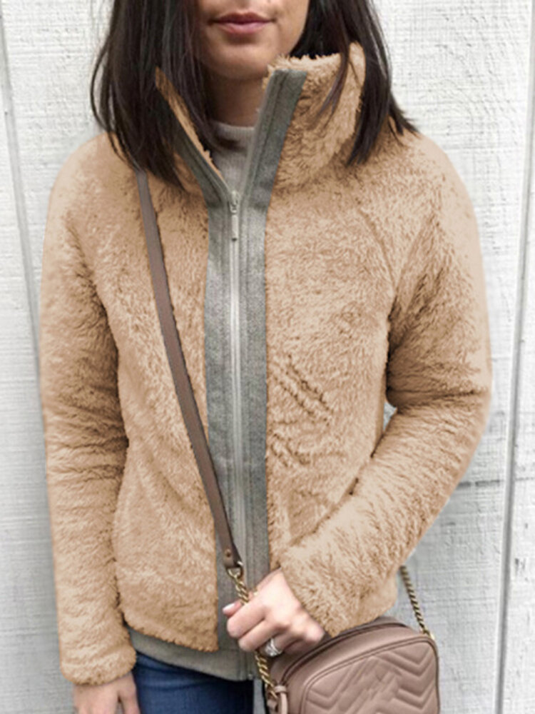 Casaco de manga comprida para senhora