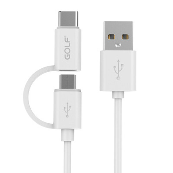 Golf 2 In 1 Micro Usb Type C Fast Charging Cable 1m For Oneplus 5t