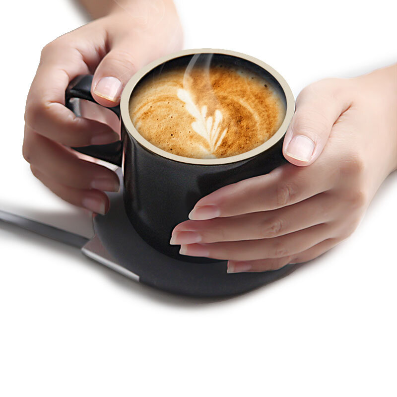 XIAOMI VH Taza el&eacute;ctrica de carga inal&aacute;mbrica Taza de caf&eacute; Taza estilo japon&eacute;s Taza de cer&aacute;mica Taza con set de vasos Saucer