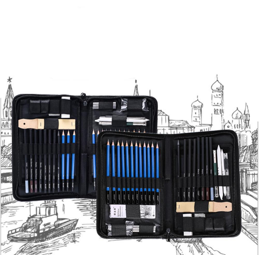 Hb Tz60 Set Di Matite Per Disegnare Disegni Professionali Per Il Trasporto Carry Borsa Set Di Strumenti Per Pittura Artistica