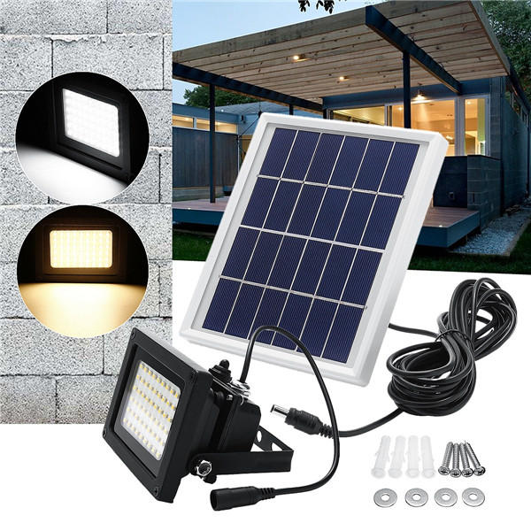 54 Led Solarlichter Bewegungs Sensor Flut Scheinwerfer Sicherheits