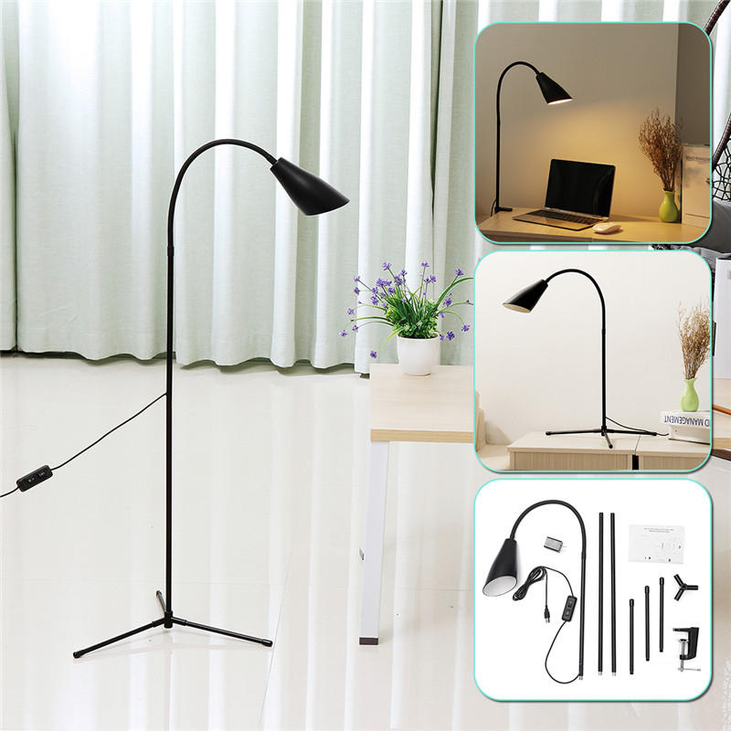 Ajustable LED permanente Lámpara de Mesa de luz y lectura para Piso escritorio regulable escritorio MVqzjUpLSG