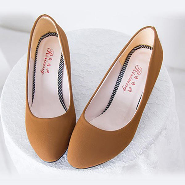 Women Slip On Casual Pumps Leopard Wedge Heels Platform Leisure Shoes