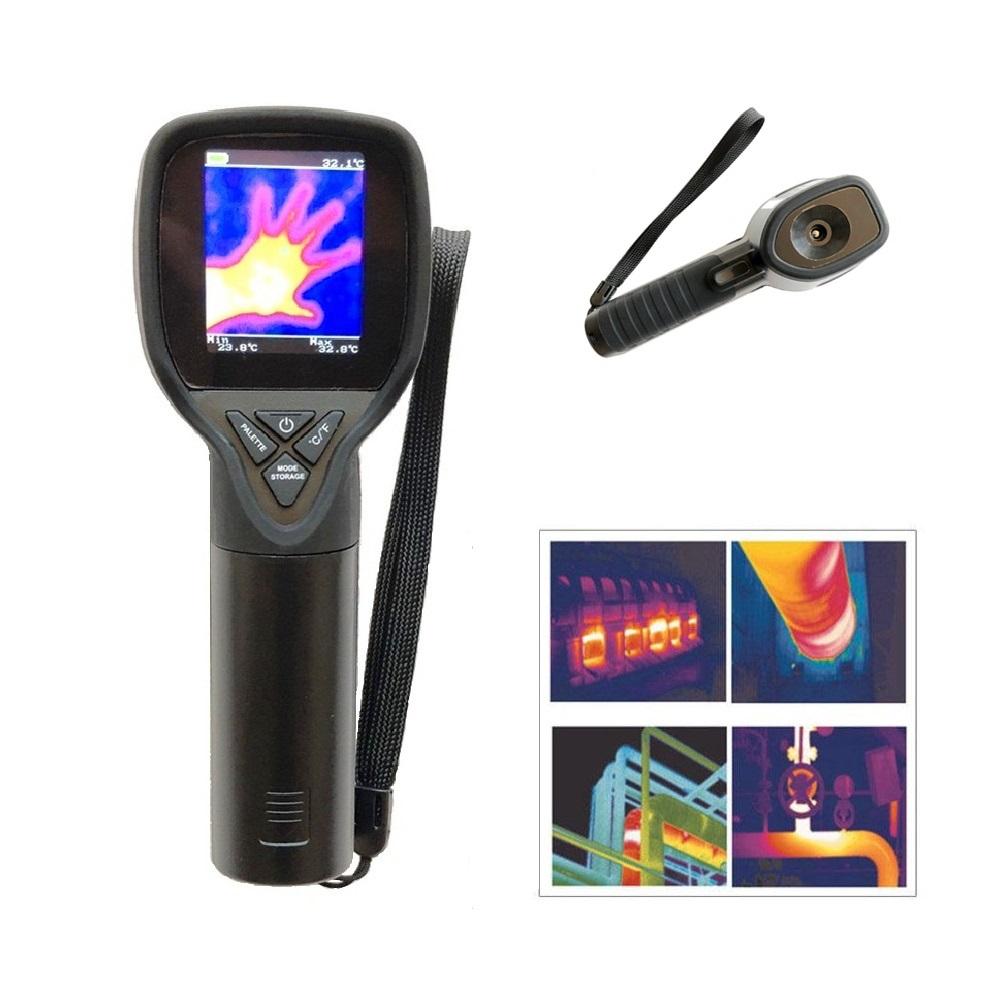 HT-02D C/ámara de im/ágenes t/érmicas IR de mano Pantalla a color 1024p 32x32 Resoluci/ón Term/ómetro digital Instrumento de medici/ón C/ámara termogr/áfica infrarroja