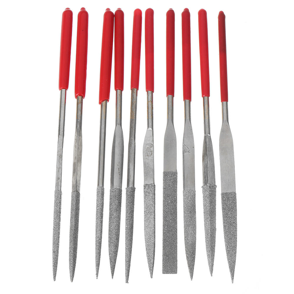 10pcs Ensemble de fichiers d/'aiguille de diamant Pour Outil à main professionnel