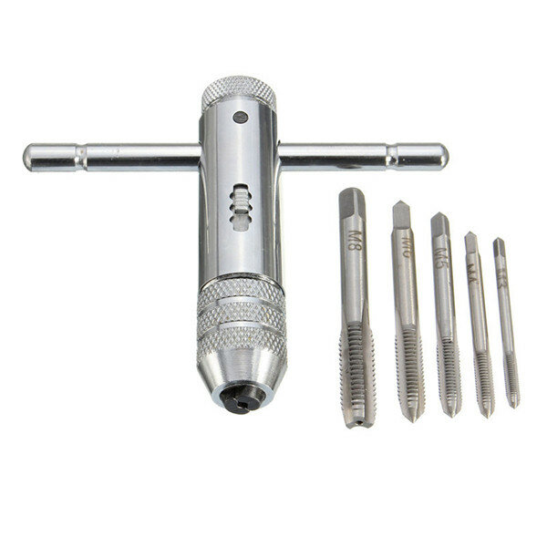 5X HSS Machine Screw Thread Metric Plug Tap 3mm 4mm 5mm 6mm 8mm M3-M8 Set Kit UK