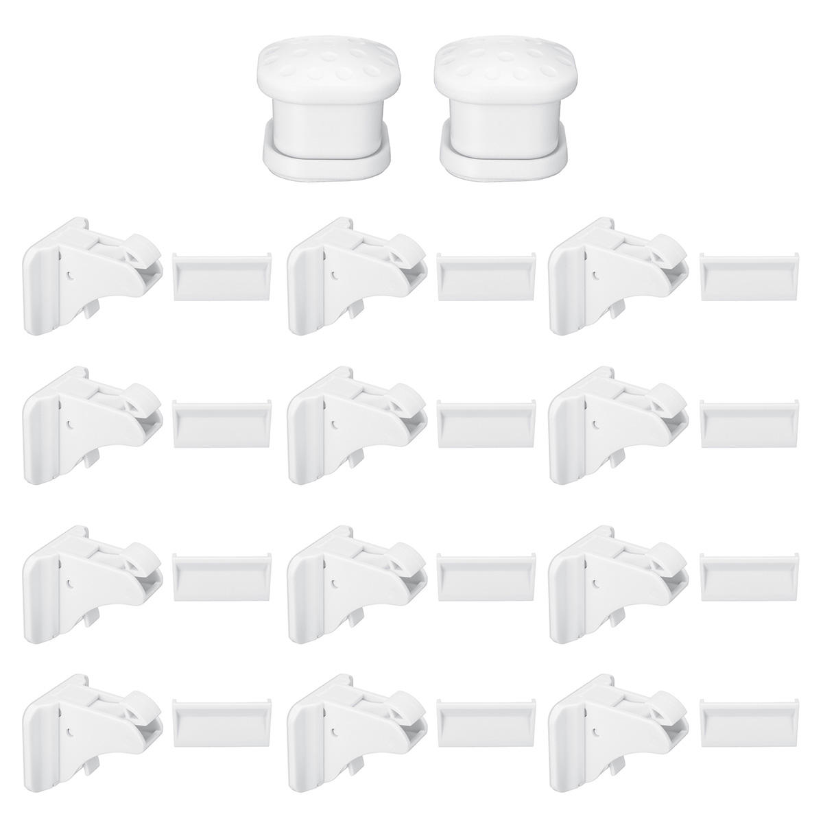 12pcs Lock 2 Key Magnetic Child Lock Baby Safety Baby Protection Cabinet Door Lock Kids Drawer Locker Security Invisible Locks