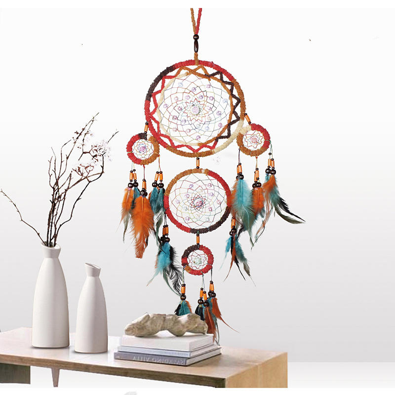 Indyjski Styl Dream Catchers Wiszące Dekoracje Do Pokoju Home Decor Dream Catcher Wisiorek Prezent Indian Dream Catcher Dekoracyjne Wiszące Ozdoby