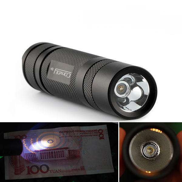 Convoy S2+ Nichia 365nm UV LED 1 Modalit&agrave; OP Riflettore Torcia Elettrica