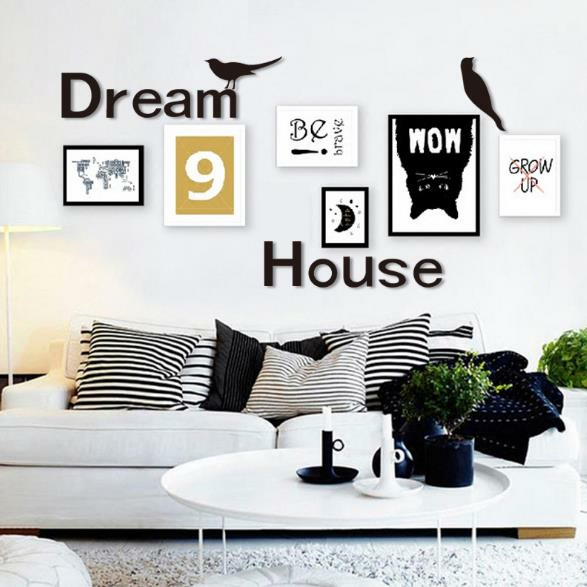3d Dream House Multi Color Diy Shape Mirror Wall Stickers Home 3d Dream House Multi Color Diy Shape