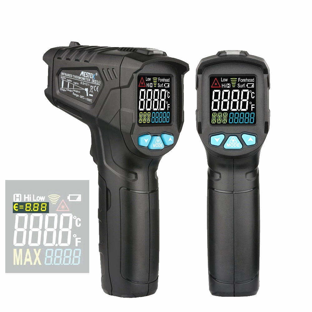 Infrarouge Thermomètre portable LCD Digital sans contact Pyromètre température pistolet
