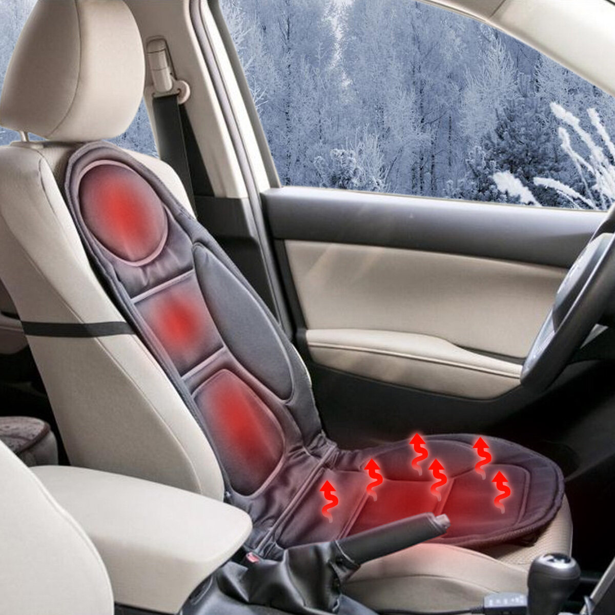 12v Heated Car Seat Cushion Cover Seat Heater Warmer Winter