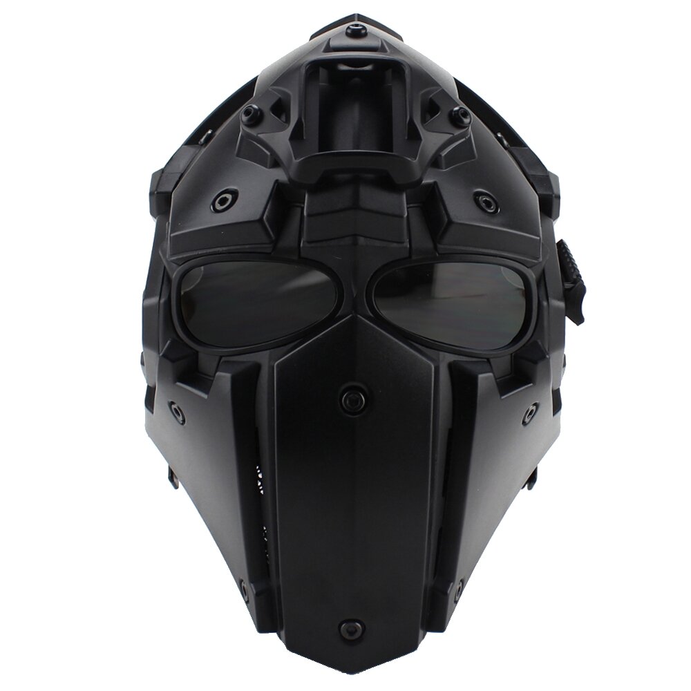 Casco de rosto cheio WoSporT Casque de obsidiana de prote&ccedil;&atilde;o para treino militar t&aacute;tico de motocicleta