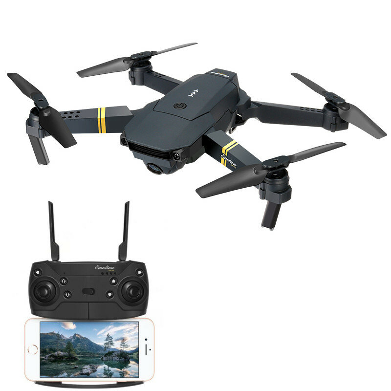 Eachine E58 WIFI FPV Dengan 720P / 1080P HD Wide Angle Kamera Mode Tahan Tinggi Lipat RC Drone Quadcopter RTF