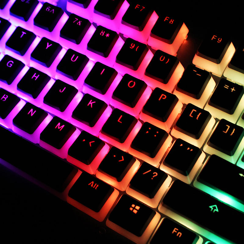 104 Teclas PBT OEM Perfil Telcas Transl&uacute;cidas de Bud&iacute;n de Doble Piel para Teclado Mec&aacute;nico